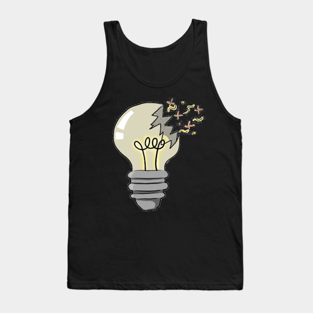 Broken Light-bulb Tank Top by Sketchyleigh